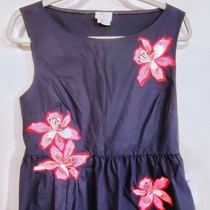 Kate Spade Floral Applique Peplum Blouse